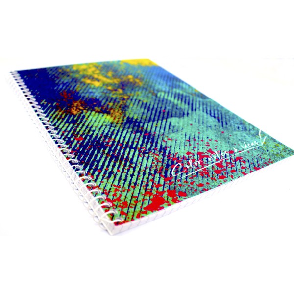 Блокнот на пружині A5 60 аркушів клітинка CoolForSchool Pixel: Catpuccino пластикова обкладинка (12) CF21213-07 