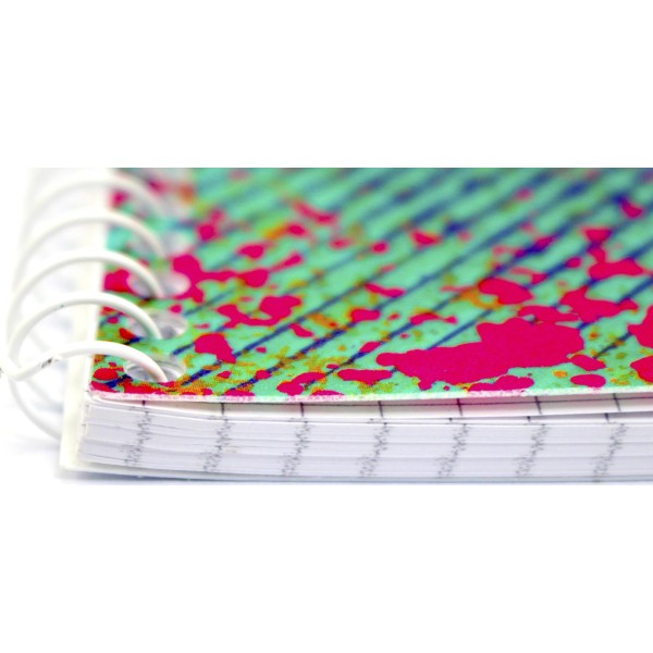 Блокнот на пружині A5 60 аркушів клітинка CoolForSchool Pixel: Catpuccino пластикова обкладинка (12) CF21213-07 