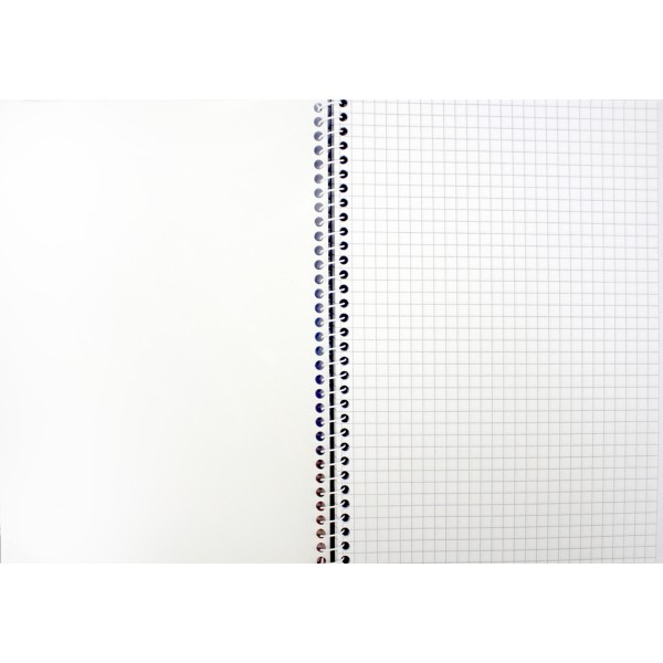 Блокнот на пружині A5 60 аркушів клітинка CoolForSchool Pixel: Catpuccino пластикова обкладинка (12) CF21213-07 