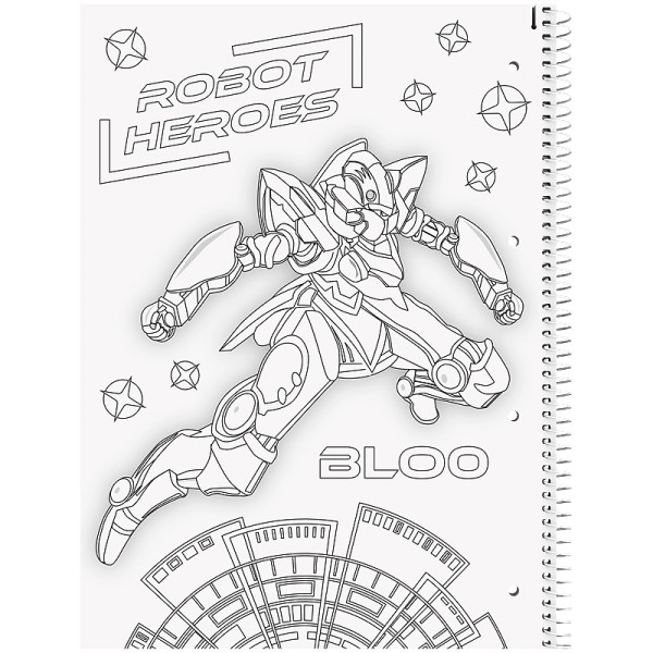Коледж-блок А4 80арк. кліт. "Brunnen HK" Premium Robot Heroes №10-679 28 421(5)