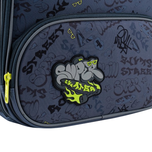 Рюкзак каркасний "GoPack" Education Super Skater 2від.,3карм. №GO25-597M-4(8)