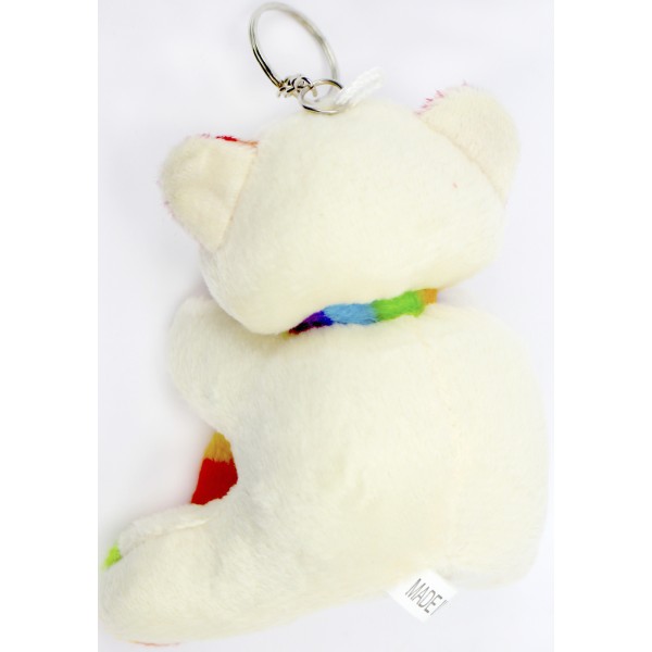 Брелок м'який "Ведмедик з шарфіком" №5214(12)