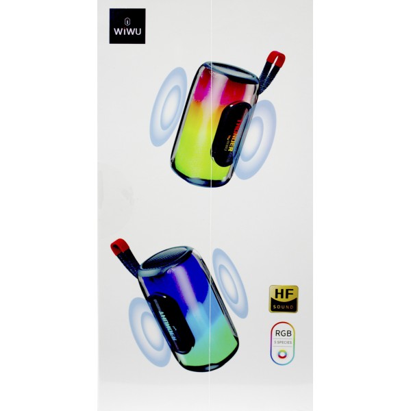 АС BT WIWU P40 Max Thunder Transparent LED Light blue/Breidon/
