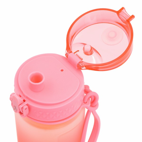 Пляшка для води пласт. "Yes" Fusion 500мл рожева софт тач №708323(25)