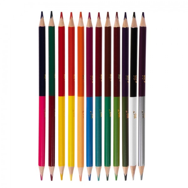 Олівці кольор. 24 кольор./12шт "Yes" №290764 Pusheenдвостор.(12)