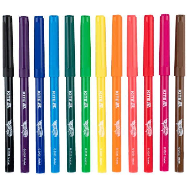 Фломастери "Kite" 12кольор. Hot Wheels Skate №HW25-447-2(24)(192)