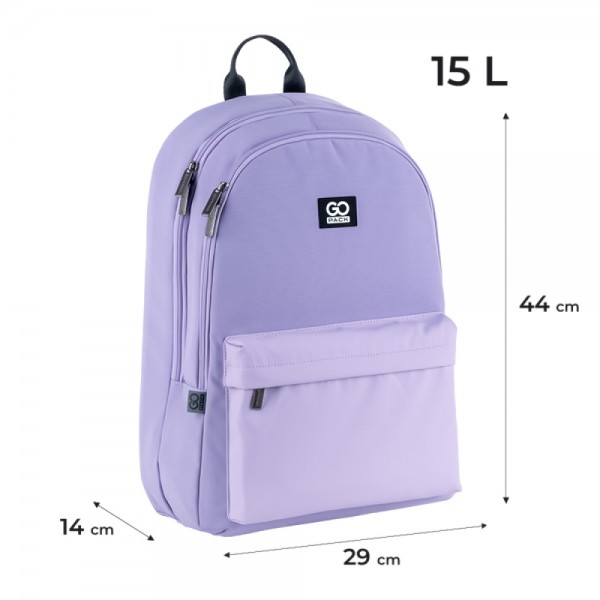 Рюкзак "GoPack" Education Teens 2від.,1карм. фіолетовий №GO25-140L-1(10)