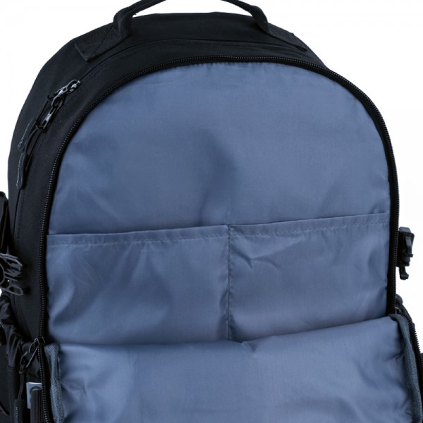 Рюкзак "GoPack" Education Teens 2від.,2карм. чорний №GO25-186L-1(20)