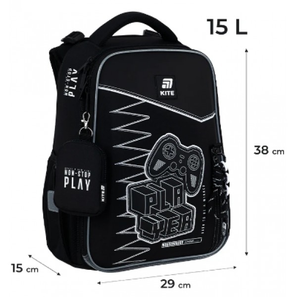 Рюкзак каркасний "Kite" Education Player 2від.,2карм. №K25-531M-3(4)