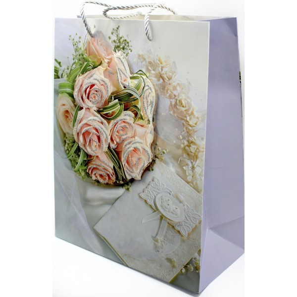 Пакет подарунковий папер. 23х32х10см, 3D №222-L/461657/Leader/(12)