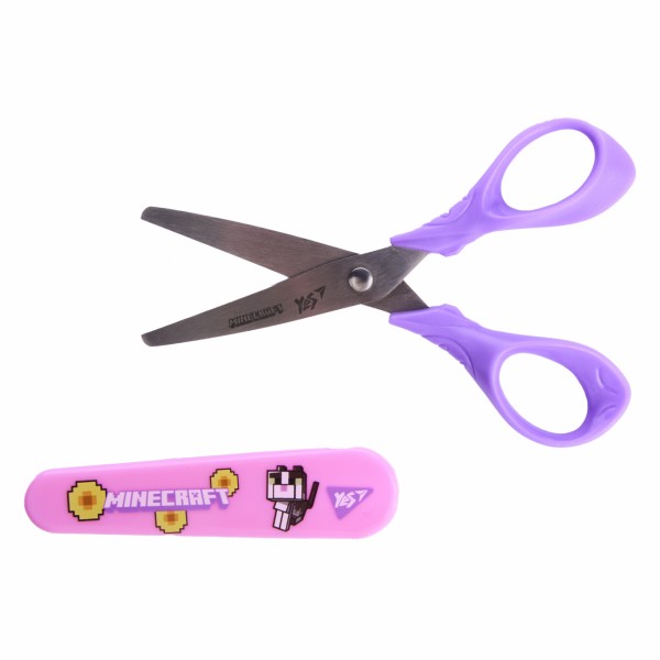 Ножиці дит. "Yes" №480464 Minecraft.Spring 13см у футлярі(12)(360)