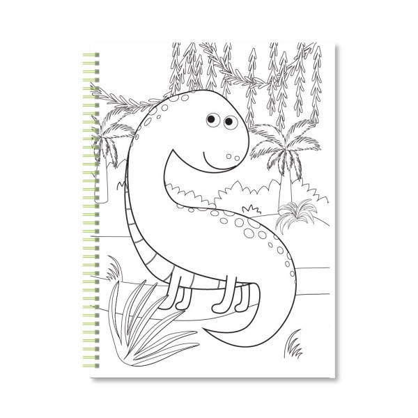 Набір для творч. "Coloring Fun" розмальовка з олівцями на пружині мікс №НТ-39/Апельсин/(8)