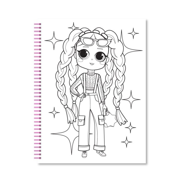 Набір для творч. "Coloring Fun" розмальовка з олівцями на пружині мікс №НТ-39/Апельсин/(8)