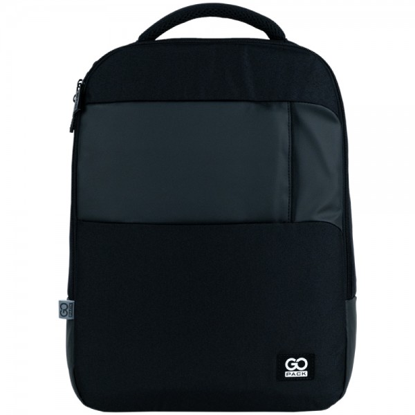 Рюкзак "GoPack" Education Teens 2від.,1карм. чорний №GO25-153L(10)