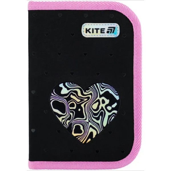 Пенал "Kite" Love is 1від.,б/н,з 2 відворотами №K25-622-3(48)