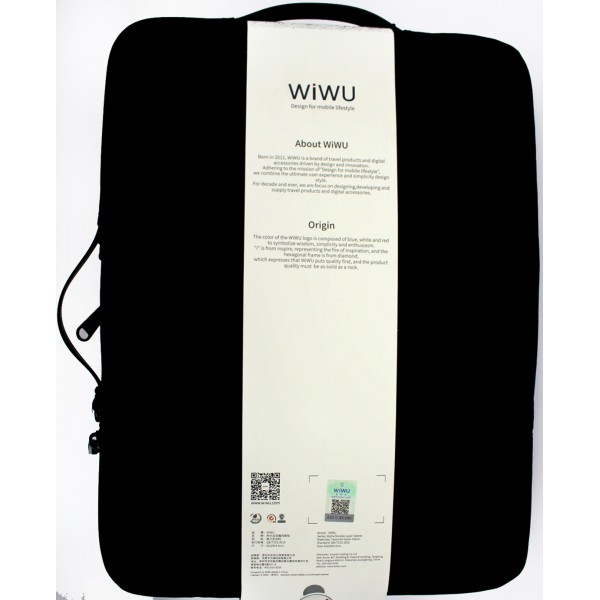 Сумка для ноутбука "WIWU" Alpha Double Layer Sleeve 14" black/Breidon/