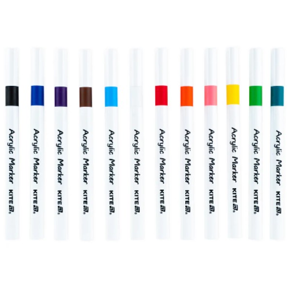 Набір маркерів акрил. "Kite" Creative №K-1156 12шт(25)(100)