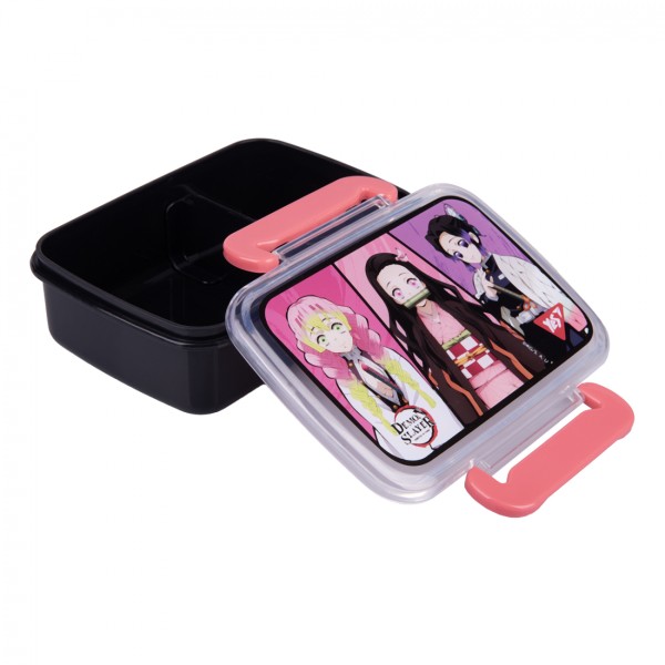 Ланч бокс пласт. "Yes" 420мл Demon Slayer чорний №708272(12)
