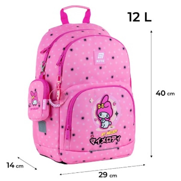 Рюкзак "Kite" Education My Melody 2від.,3карм. №HK25-585M-2(6)