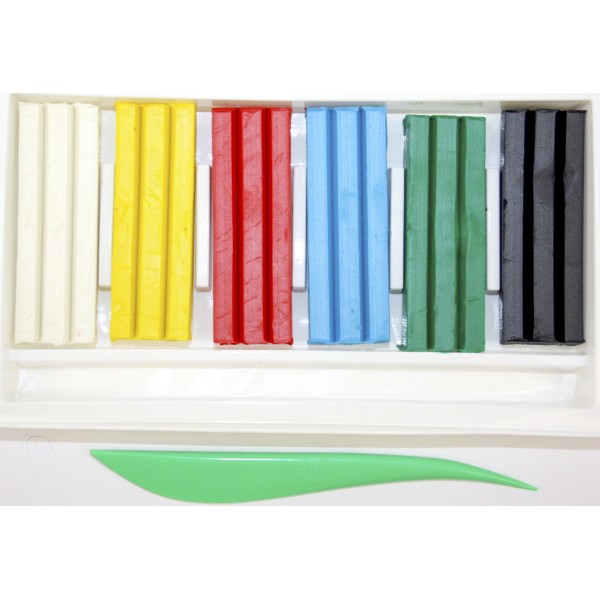 Пластилін "ROSA Kids" Cats 6кольор. зі стеком,96гр №302101(15)