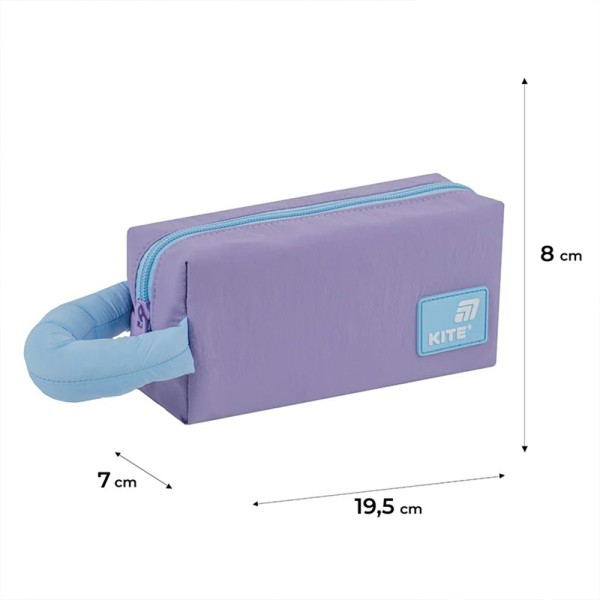 Пенал "Kite" 1від.фіолетово-блакитний №K25-2703-3(50)