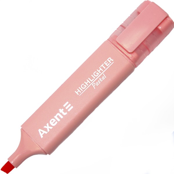 Текстмаркер "Axent" №2537-18-A клин. Highlighter 1-5мм пастель рожевий№2537-24-A(12)(144