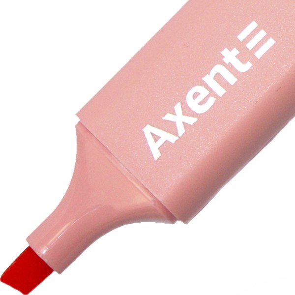 Текстмаркер "Axent" №2537-18-A клин. Highlighter 1-5мм пастель рожевий№2537-24-A(12)(144