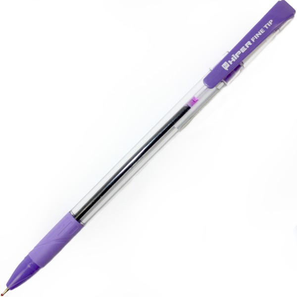 Ручка кульк. масл. "Hiper" №HO-111 Fine Tip 0,7мм фіолетова(25)