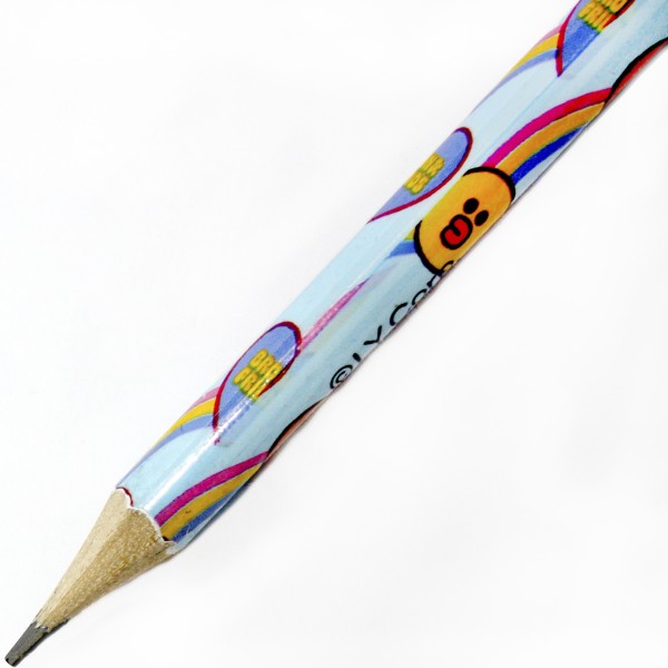 Олівець гр. "Yes"№280644 Line Friends.Heroes з фольгою круг.з гумкою,в пласт.тубі(36)(540)