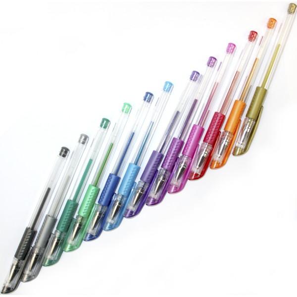  Набір ручок гелевих Умка Metallic 12 кольорів (12) (72) №ГР50