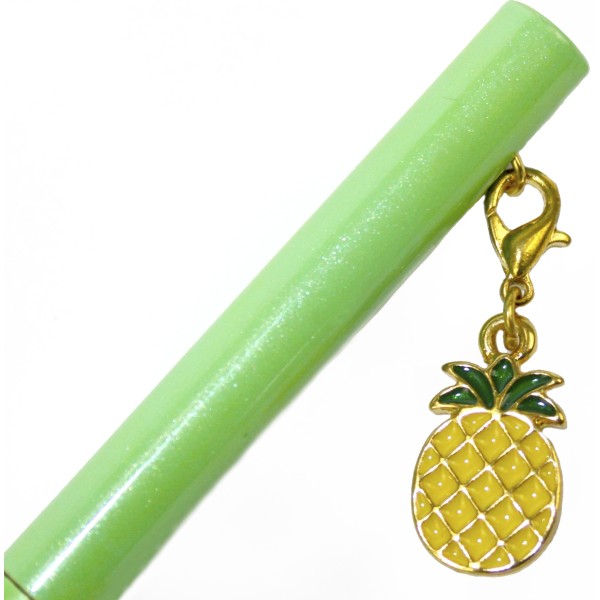 Ручка кульк.метал. "Maxi" №MX16335 Ананас,з брелоком,синя(10)(50)