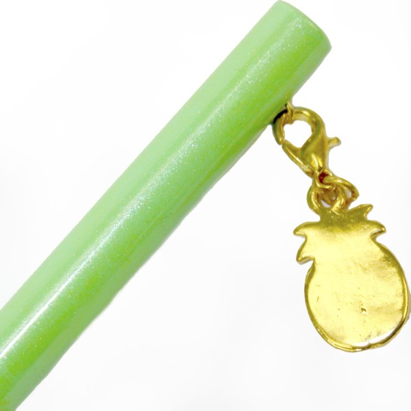 Ручка кульк.метал. "Maxi" №MX16335 Ананас,з брелоком,синя(10)(50)