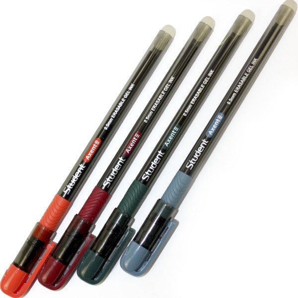 Ручка гел. "Axent" №AG1071-01-А Student "пиши-стирай" чорна(12)(144)