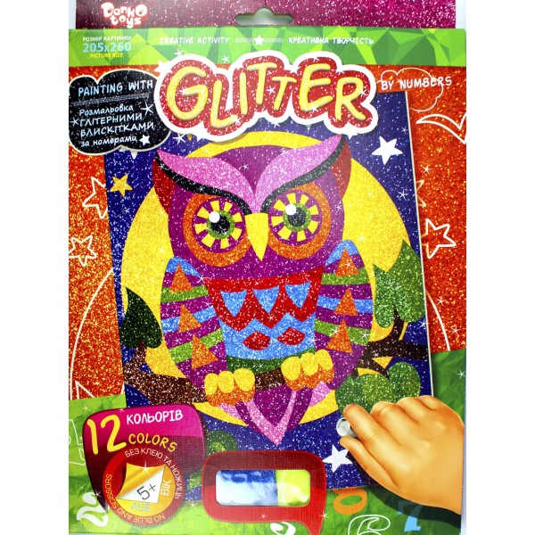 Набір для творчості Danko toys Розмальовка блискітками РГН-05 mini