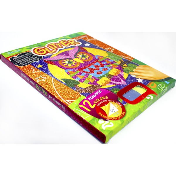 Набір для творчості Danko toys Розмальовка блискітками РГН-05 mini