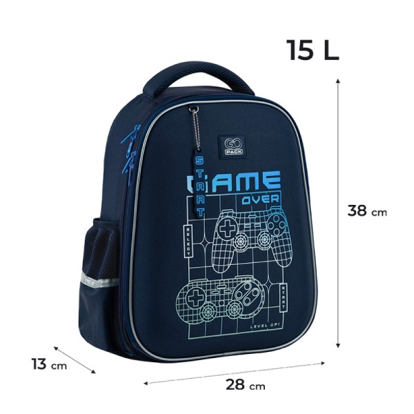 Рюкзак каркасний "GoPack" Education Level Up 2від.,2карм. №GO25-165M-7(4)