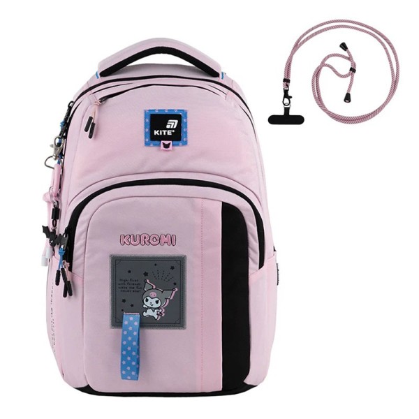 Рюкзак "Kite" Education teens Kuromi 3від.,5карм. №HK25-2578M(10)