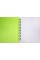 Блокнот пруж. А6 60арк. кліт. пласт. обкл. металік,зелений №О25946(5)(50)