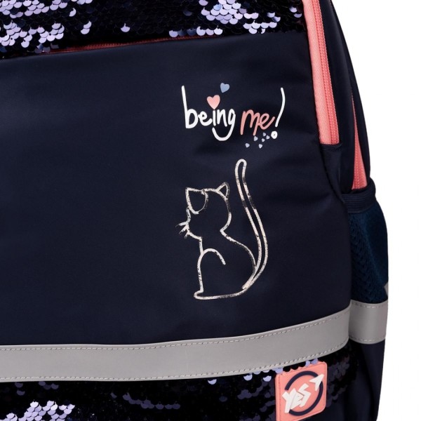 Рюкзак "Yes" S-52 Р-25  Ergo Be Like a Cat 2від.,3карм. №559885(10)