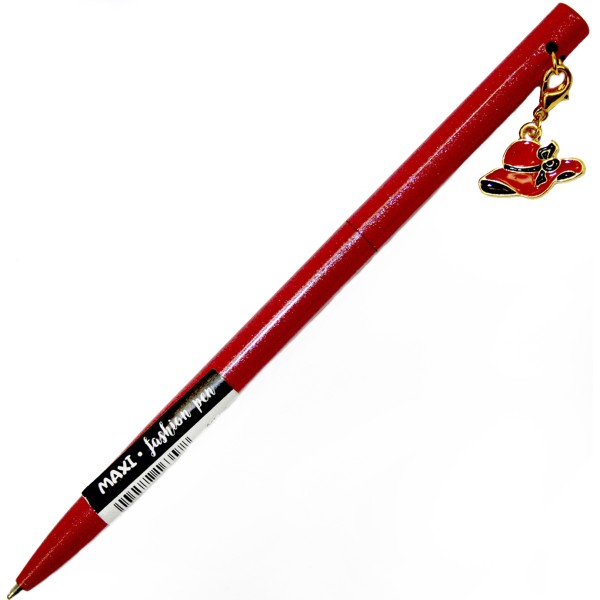 Ручка кульк.метал. "Maxi" №MX16357 Капелюшок,з брелоком,синя(10)(50)