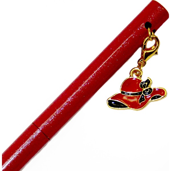 Ручка кульк.метал. "Maxi" №MX16357 Капелюшок,з брелоком,синя(10)(50)