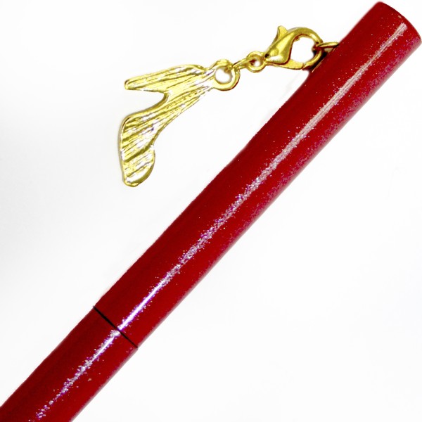 Ручка кульк.метал. "Maxi" №MX16359 Туфелька,з брелоком,синя(10)(50)