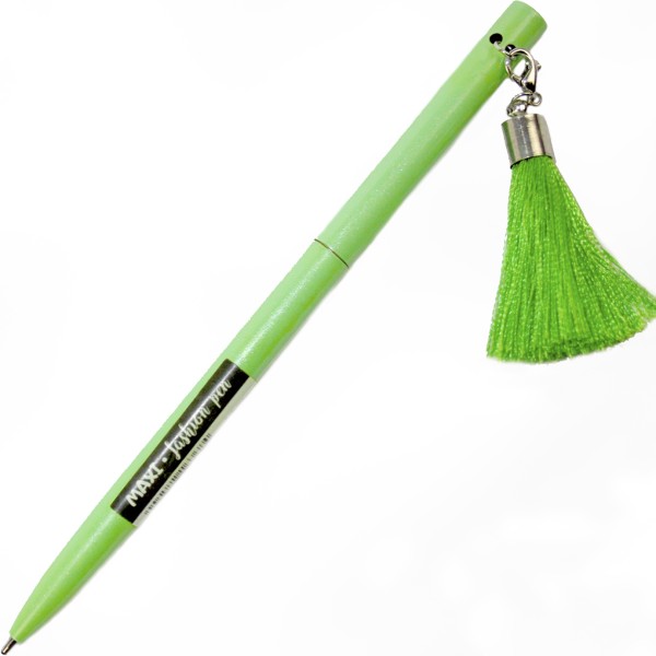 Ручка кульк.метал. "Maxi" №MX16368 з брелоком-китичкою,синя(50)