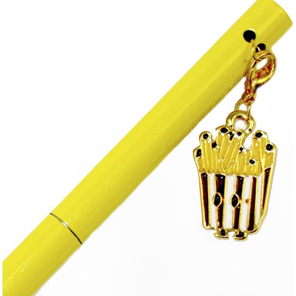 Ручка кульк.метал. "Maxi" №MX16372 Snack,з брелоком,синя(10)(50)