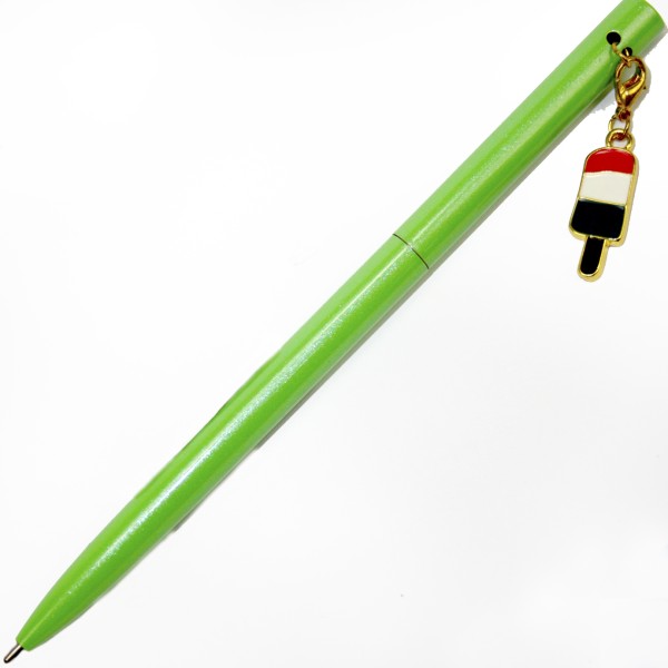 Ручка кульк.метал. "Maxi" №MX16373 Snack,з брелоком,синя(10)(50)