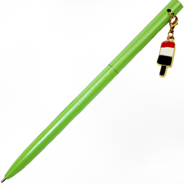 Ручка кульк.метал. "Maxi" №MX16373 Snack,з брелоком,синя(10)(50)