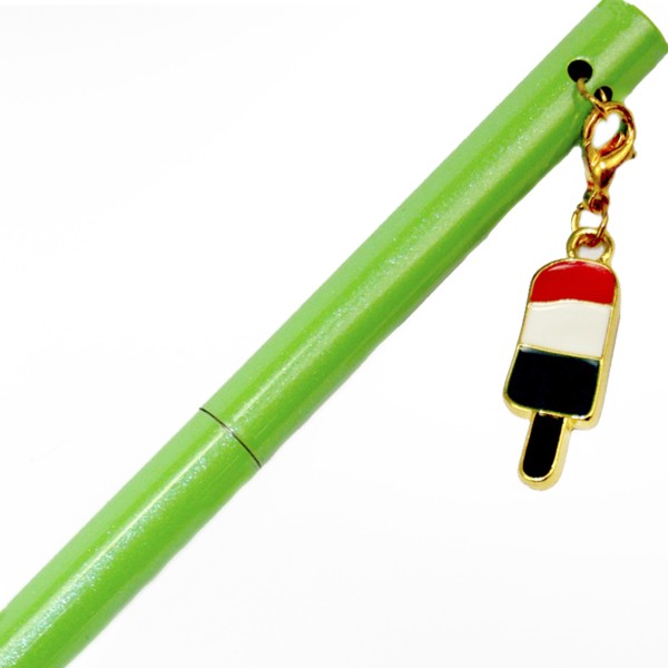 Ручка кульк.метал. "Maxi" №MX16373 Snack,з брелоком,синя(10)(50)