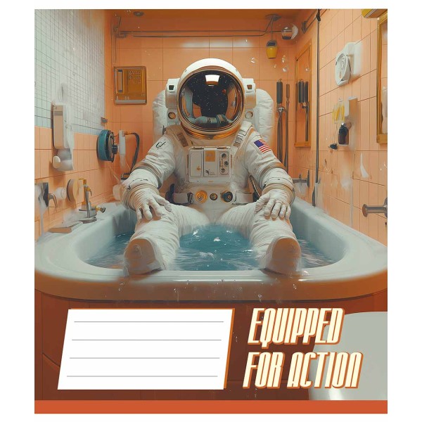 Зошит 48арк. кліт. Школярик "Equipped for action" ВД-лак №048-3519K(10)(100)