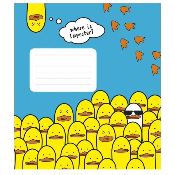 Зошит 18арк. лін. Школярик "Animal's memes" ВД-лак №018-3567L(25)(250)