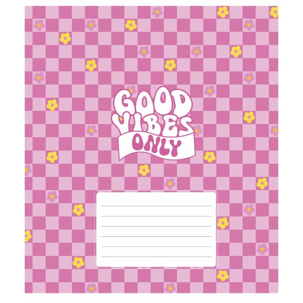 Зошит 18арк. кліт. Star "Good vibes only(дівч)" ВД-лак №018-3561K(25)(250)